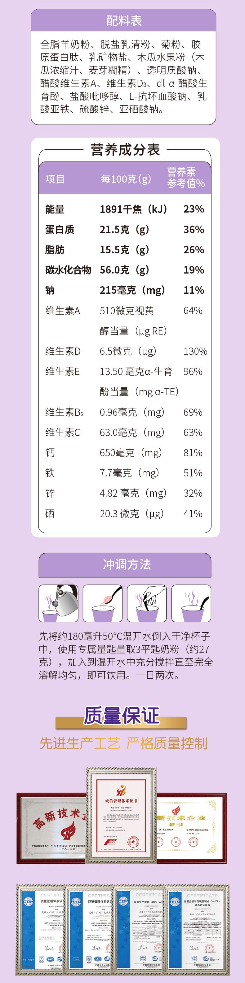 曼可伊膠原蛋白肽女士營養羊奶粉--PC詳情頁